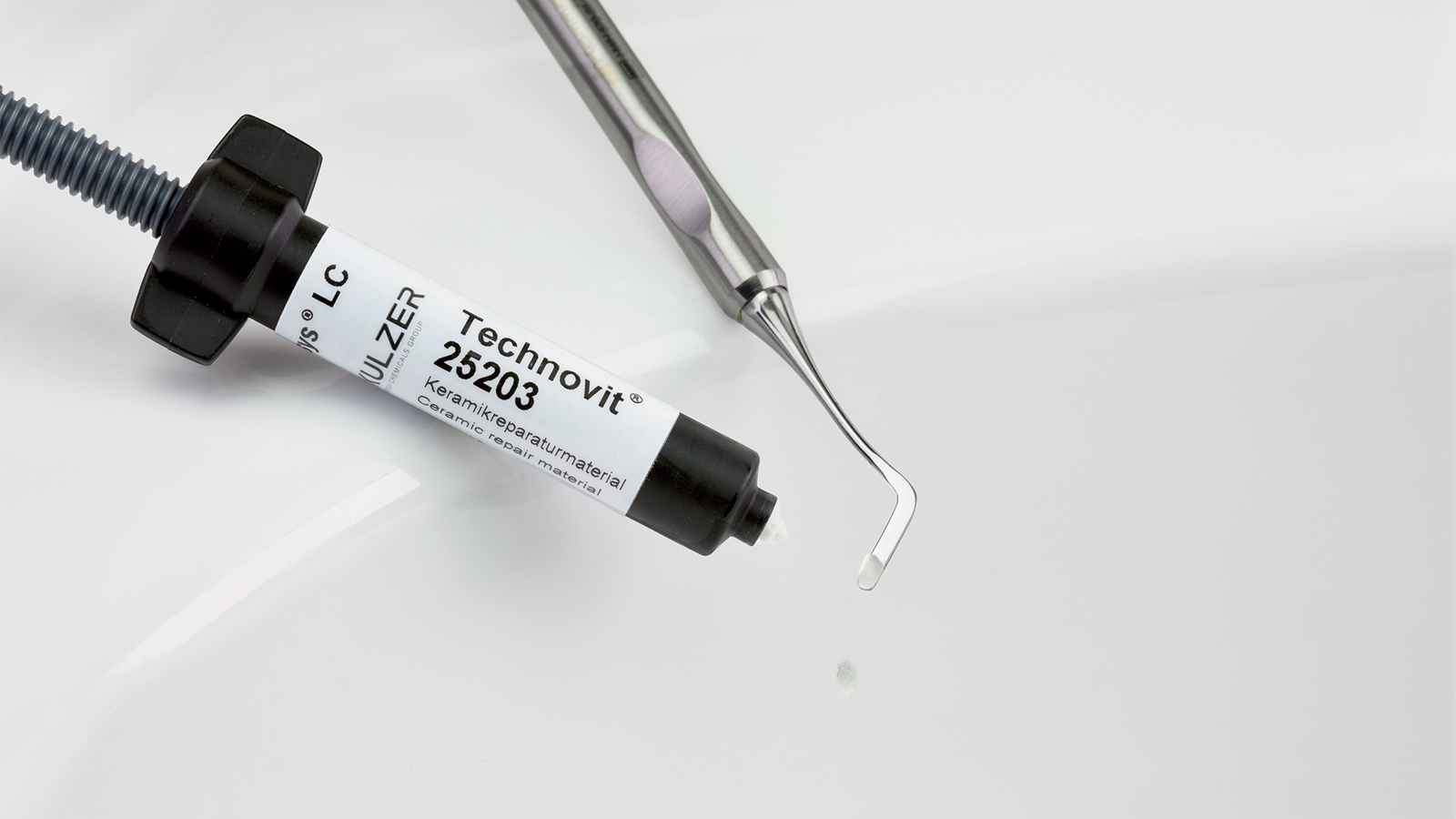 Kerasys LC-lichthärtendes Reparatur System für Sanitärkeramik und Porzellan